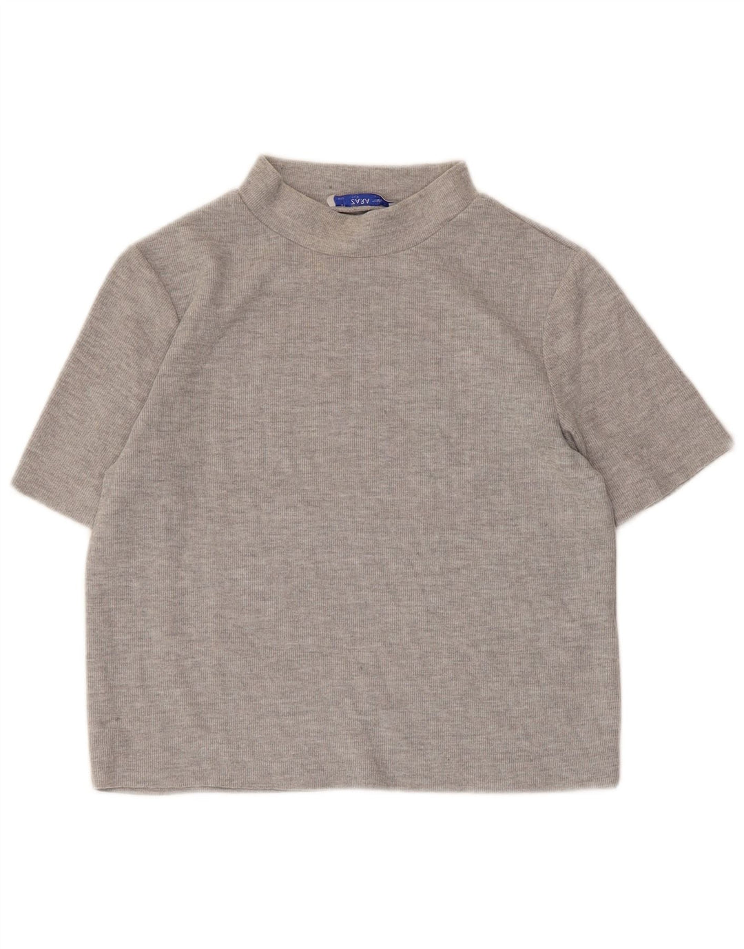 Zara Womens Crop Top UK 12 Gris Moyen