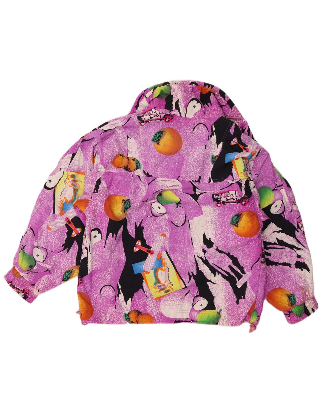 Chamonix Veste Anorak surdimensionnée à motif abstrait pour femme UK 10 Small Violet