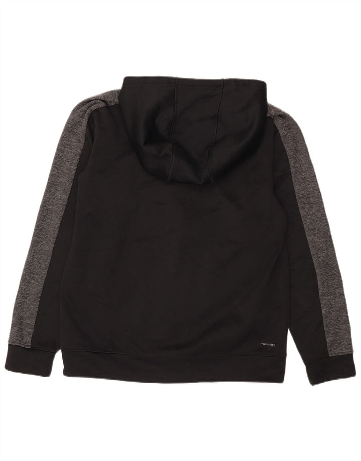 Adidas Pull à Capuche Climalite Zip Homme Noir Moyen Colorblock