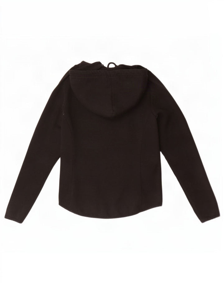 Superdry Pull à capuche zippé pour femme UK 12 Polyester noir moyen