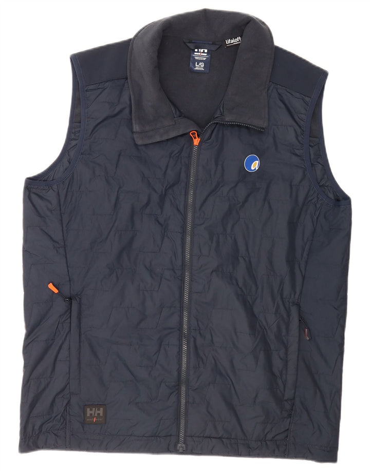 Helly Hansen Gilet rembourré pour homme UK 40 Large Bleu marine Polyester