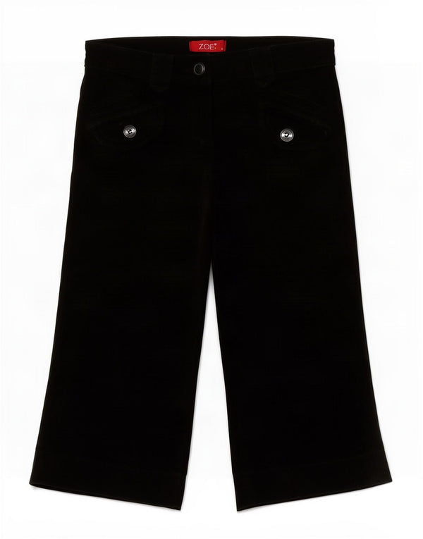 Zoe Bermuda en velours côtelé pour femme UK 8 Small W28 Coton noir