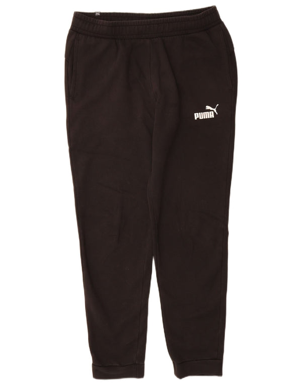Puma Pantalon de survêtement pour homme en coton noir Taille L