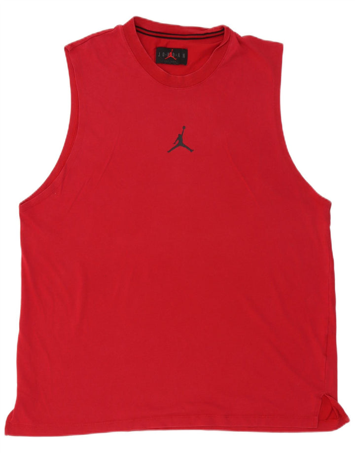 Jordan Débardeur Homme XL Rouge Coton