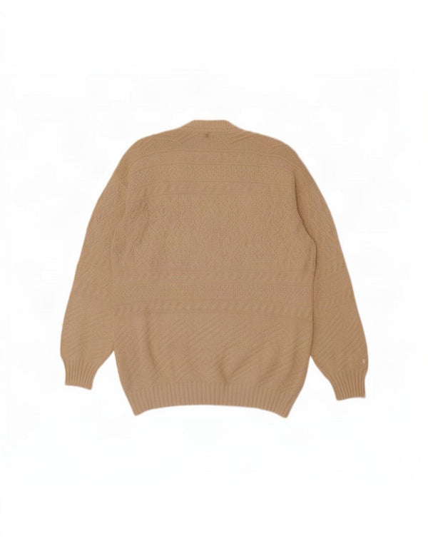 Think Pink Pull Cardigan Homme IT 54 XL Beige Coton
