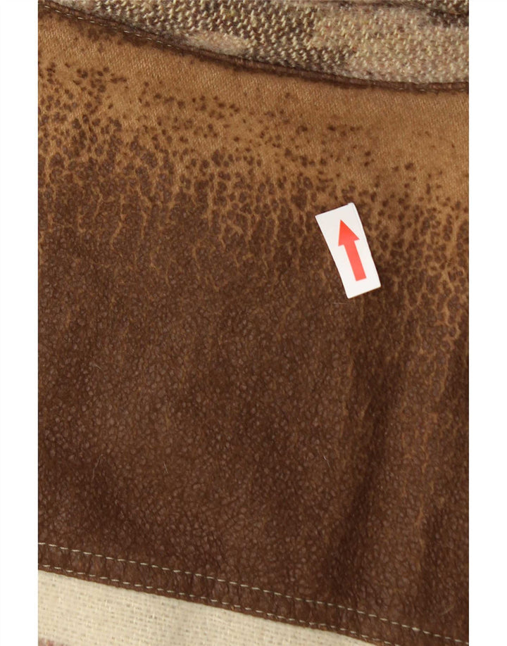 Weipper Gilet Duffle Homme UK 40 Grand Marron Géométrique Polyester