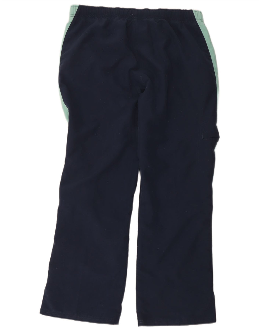 Reebok Pantalon De Survêtement Regular Femme UK 14 Large Bleu Marine Colourblock