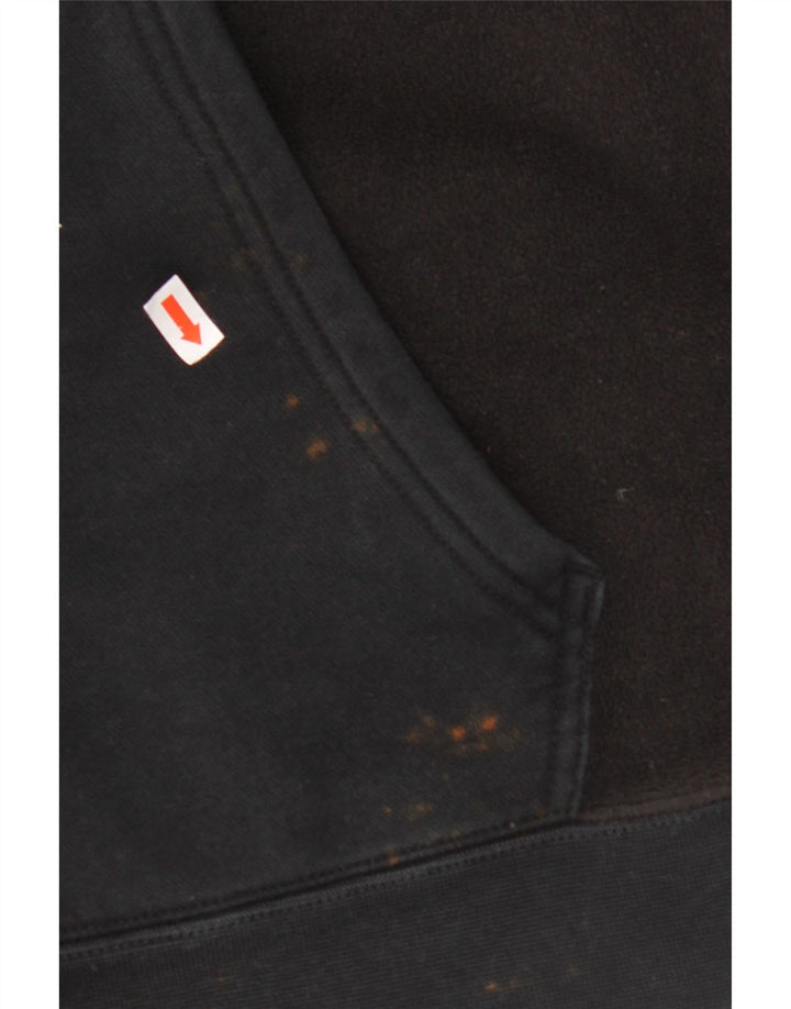 NIKE Pull à capuche zippé pour homme en coton noir moyen