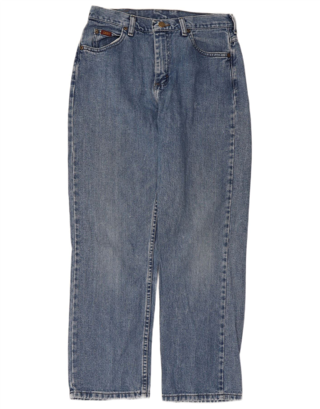 Lee Jean droit pour femme Petite US 6 Medium W28 L28 Bleu Coton