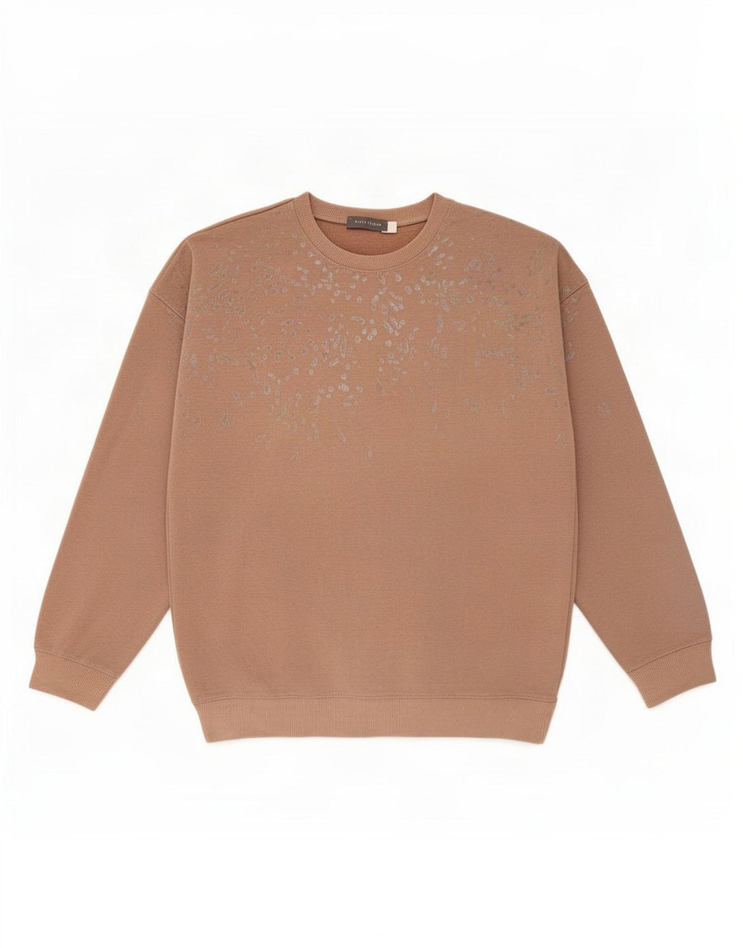 MINT VELVET Sweat-shirt à motif abstrait pour femme UK 10 Petit Beige