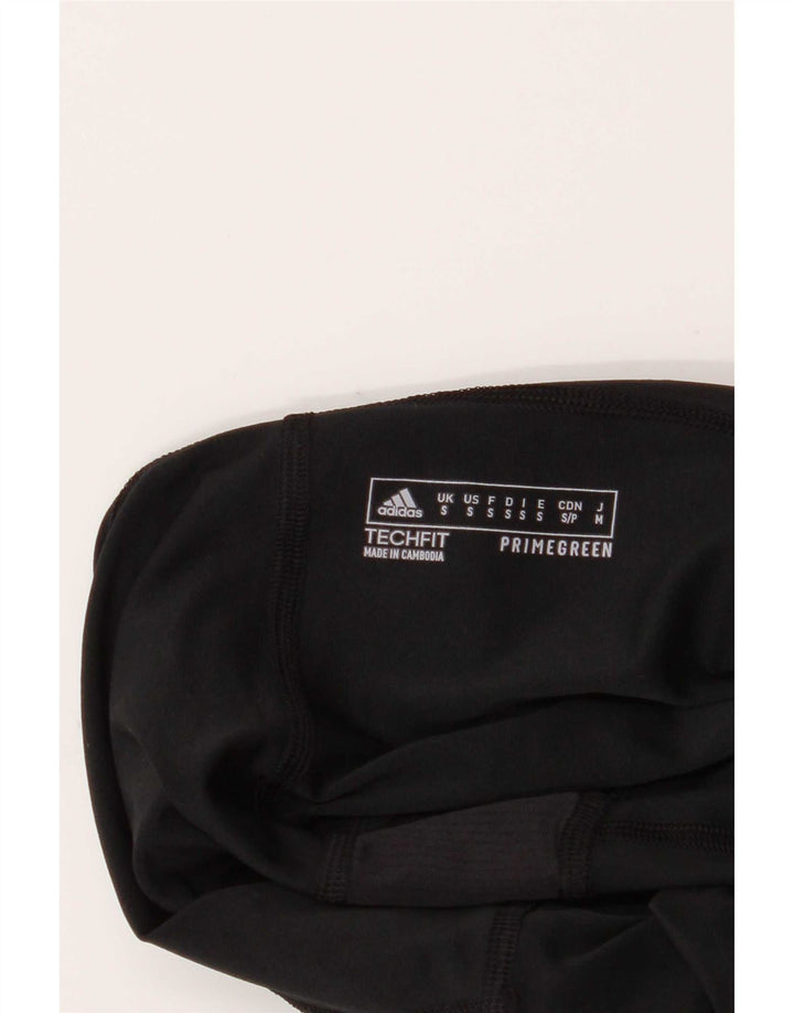 Adidas Leggings graphiques pour femmes UK 10 Small Noir Polyester