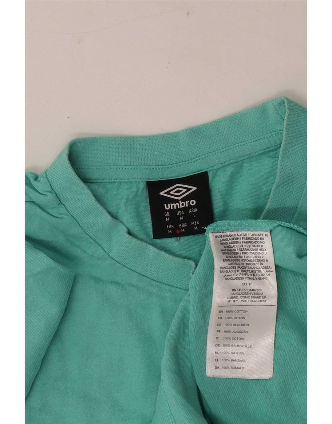 Umbro T-Shirt Graphique Homme Vert Moyen Coton
