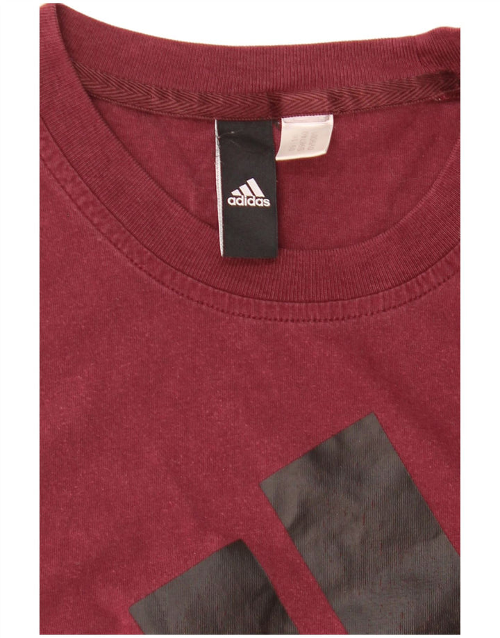 Adidas T-shirt graphique pour homme, petit, marron