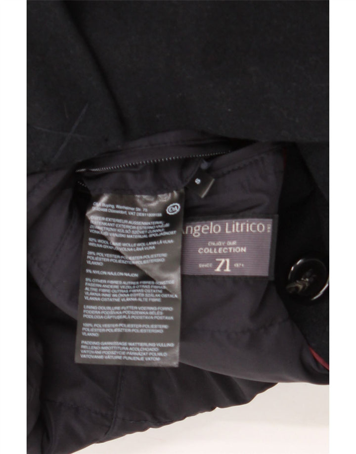 Angelo Litrico Caban Homme UK 36 Petite Laine Bleu Marine