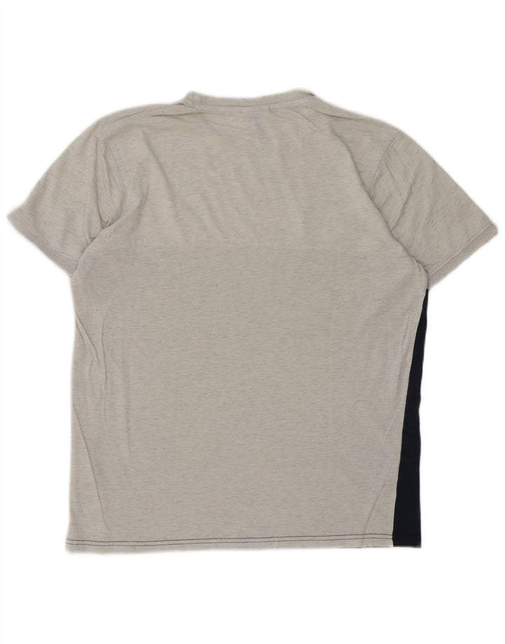 Ellesse T-Shirt Homme Haut Large Gris Colorblock Coton
