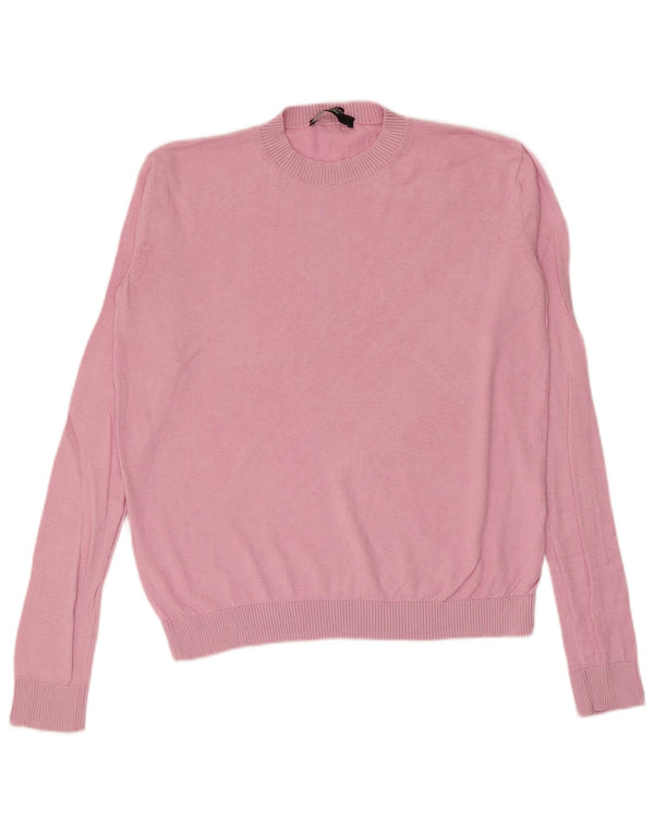 Max Mara Pull ras du cou pour femme UK 14 Rose moyen