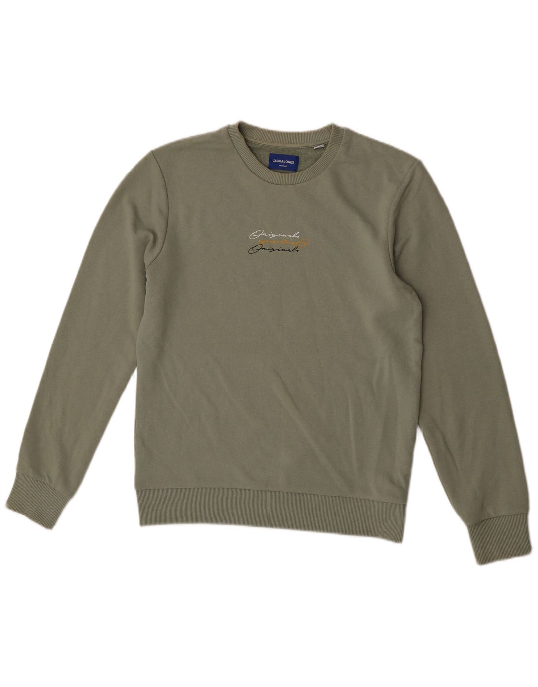Jack & Jones Sweat-Shirt Graphique Homme Petit Kaki Polyester