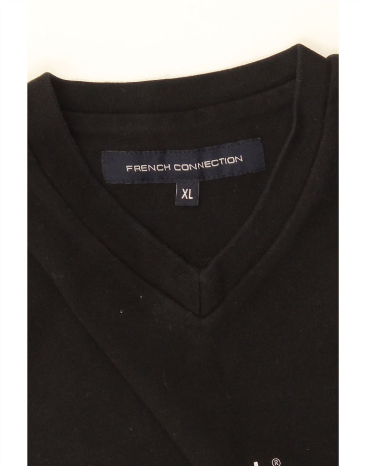 FRENCH CONNECTION T-Shirt Homme Haut XL Noir