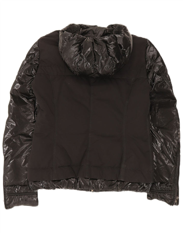 PEUTEREY Veste matelassée à capuche IT 42 Femme Noir Moyen Polyamide