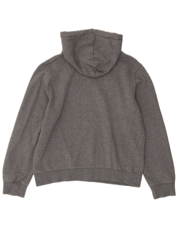 Fila Pull à capuche graphique pour femme UK 14 Gris moyen Coton