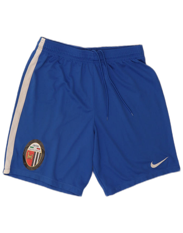 NIKE Short de sport Dri Fit pour homme XL Bleu Colorblock Polyester