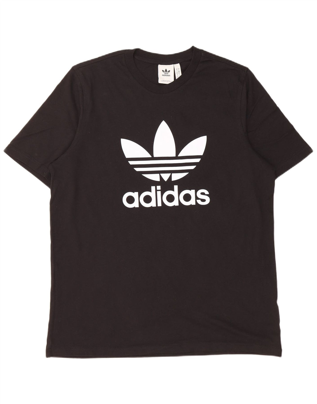 Adidas T-shirt graphique pour hommes, grand, en coton noir