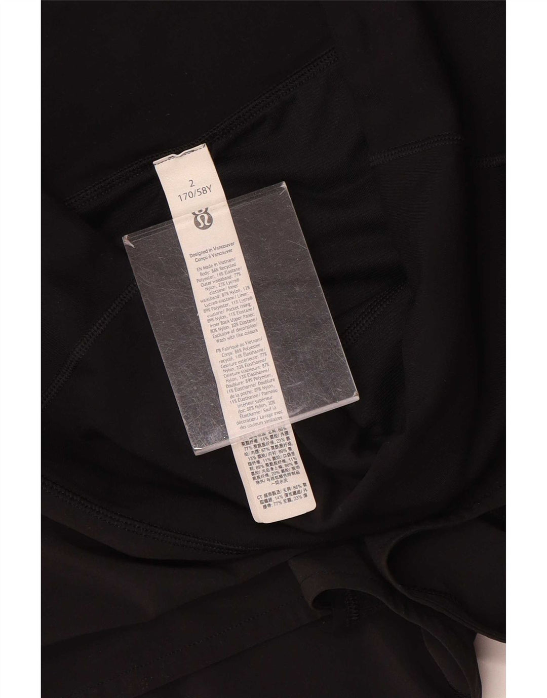 Lululemon Short de Sport Femme US 2 XS Nylon Noir