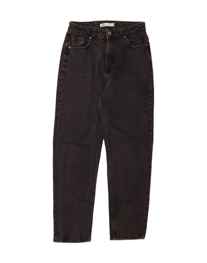 ZARA Womens Tapered Jeans EU 38 Small W26 L27 Black Vintage Zara and Second-Hand Zara from Messina Hembry 