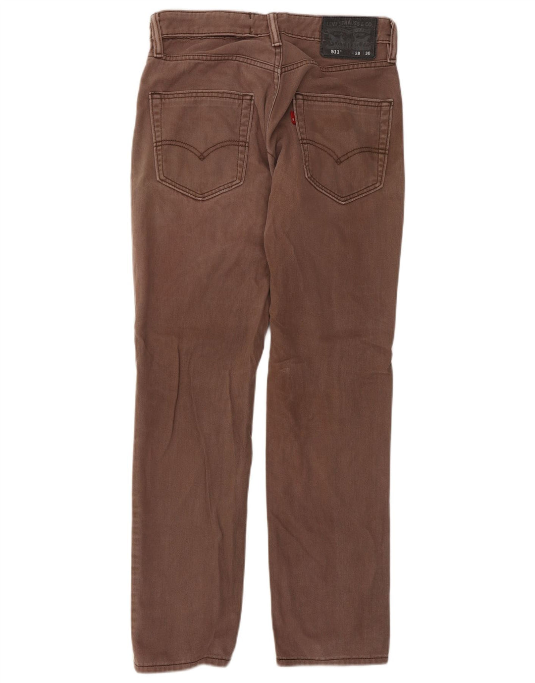 Levi's Jean Slim 511 Homme W28 L30 Marron Coton