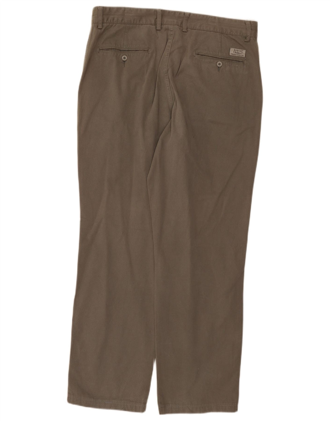 Avirex Pantalon Chino Droit Homme W36 L29 Gris Coton