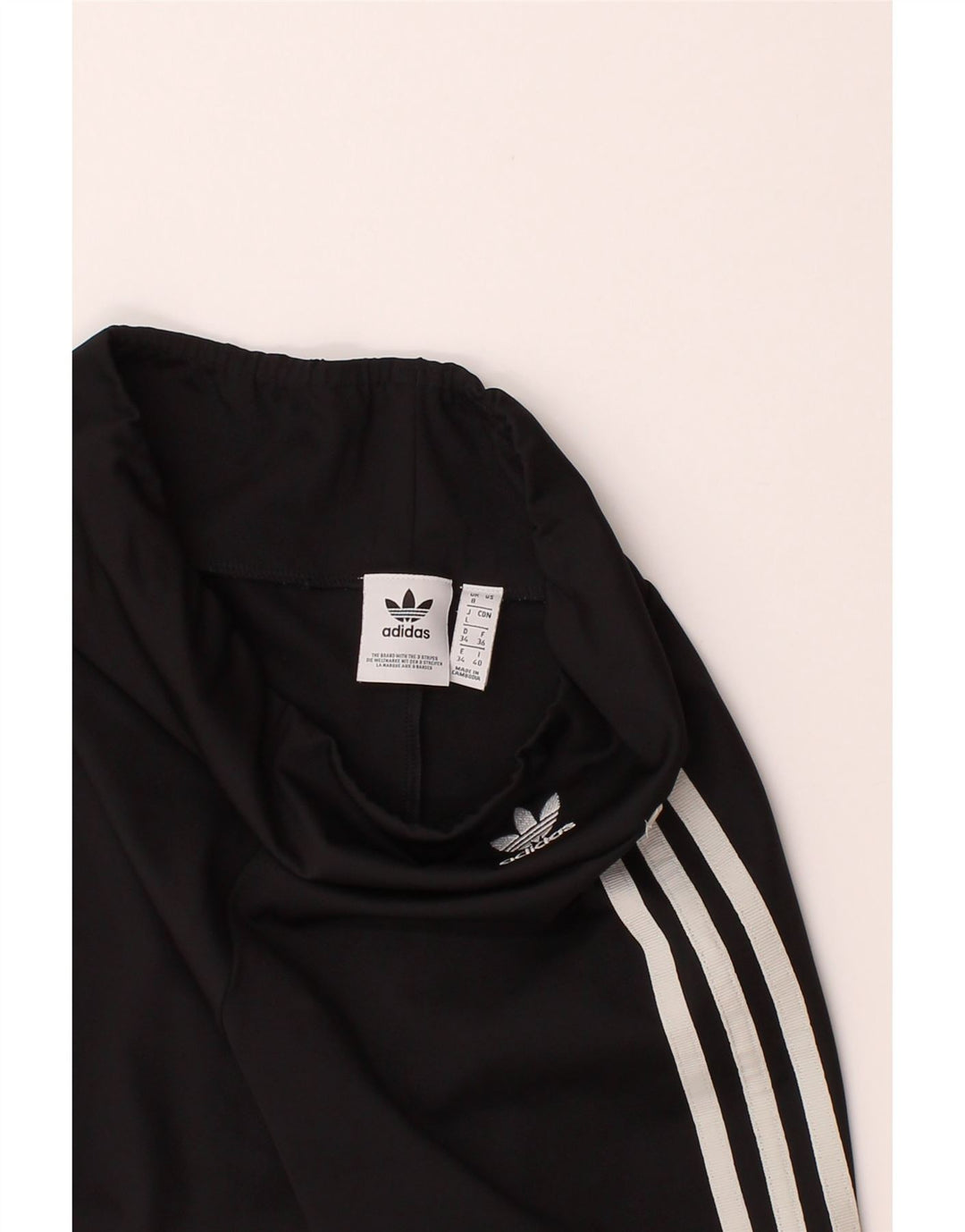 ADIDAS Womens Sport Shorts UK 8 Small  Black Polyester Vintage Adidas and Second-Hand Adidas from Messina Hembry 