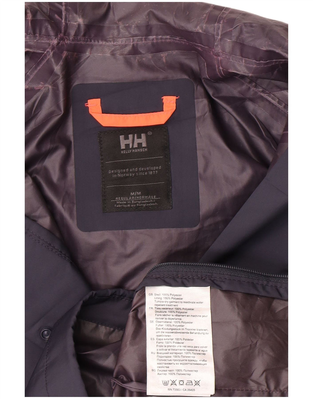 Helly Hansen Veste de pluie à capuche pour femme UK 14 Bleu marine moyen