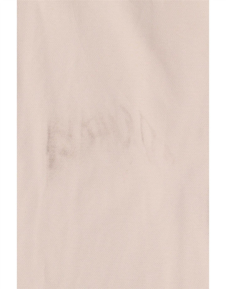 Kappa Polo à Manches Longues Homme Blanc Moyen Coton