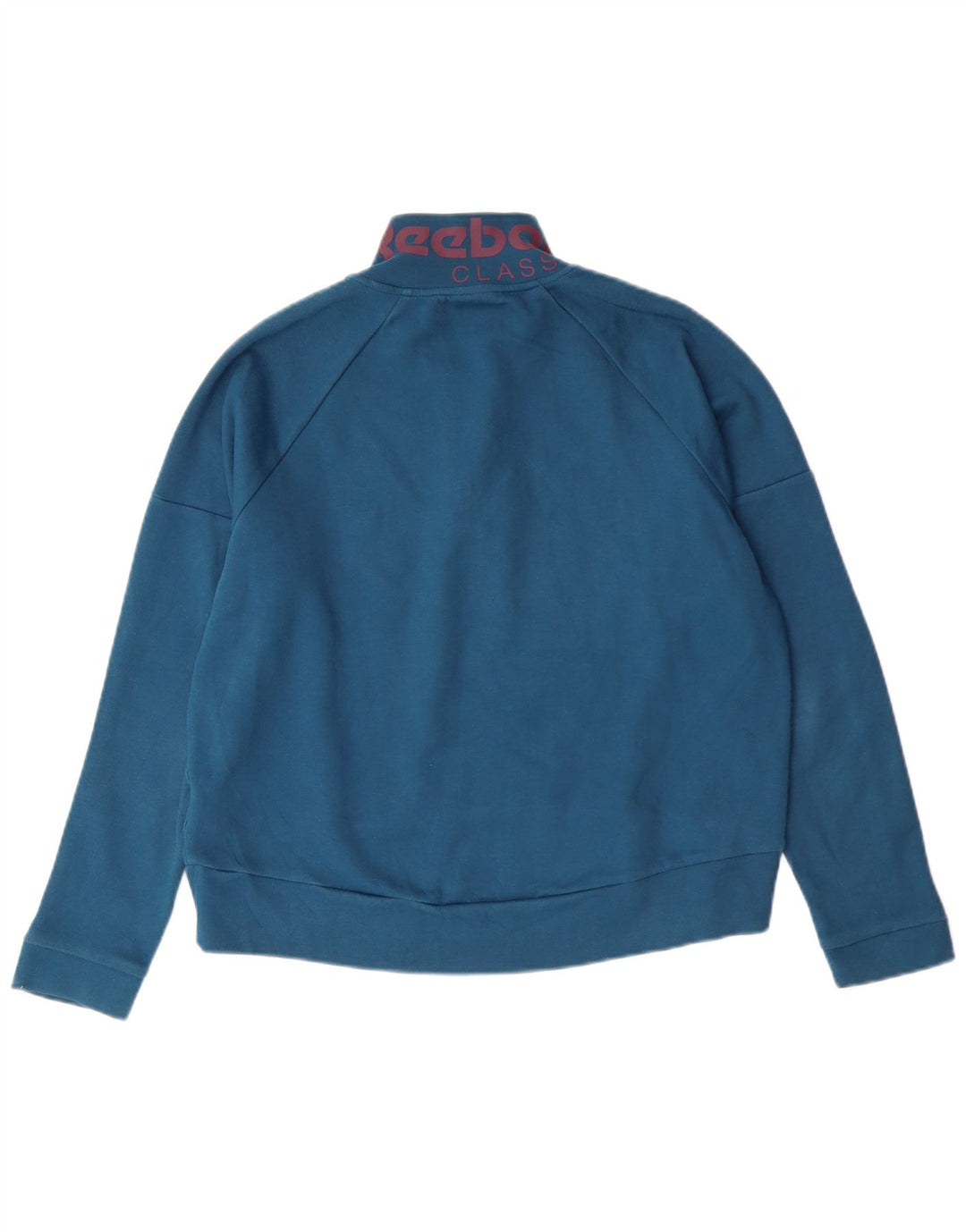 REEBOK Sweat-shirt graphique surdimensionné pour femme UK 8/10 Petit Bleu