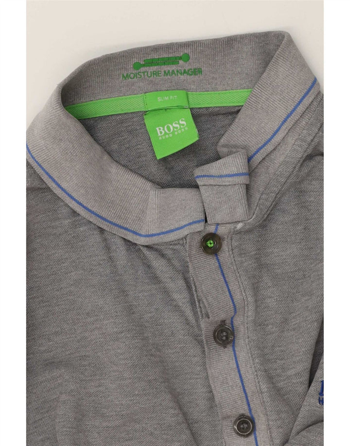 Hugo Boss Polo Slim Fit XL Gris Homme