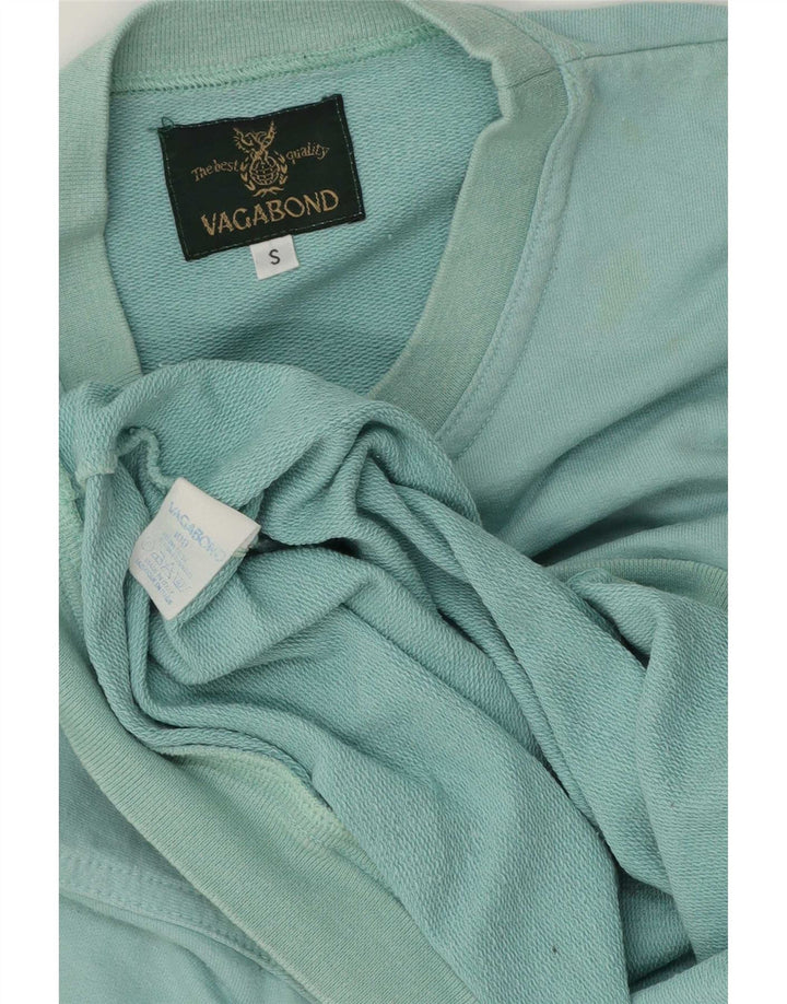 Vagabond Sweat-shirt surdimensionné graphique pour femme UK 10 Small Turquoise