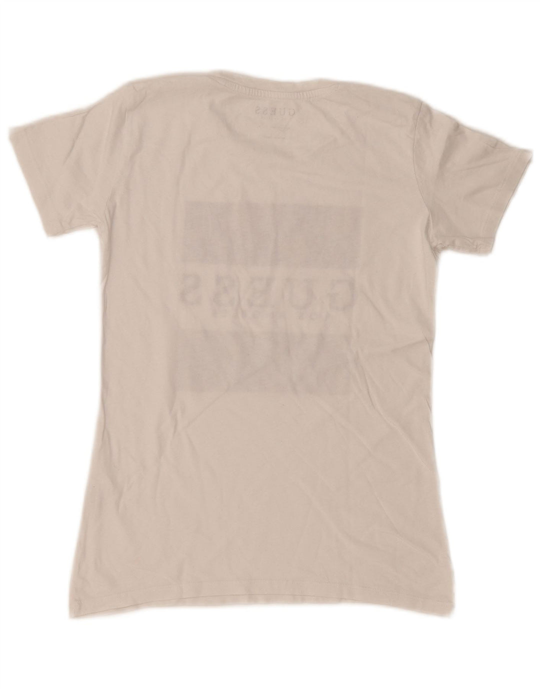 Guess T-shirt graphique pour femme UK 10 Small Blanc