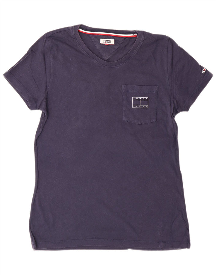 Tommy Hilfiger T-Shirt Femme Bleu Marine Moyen Coton