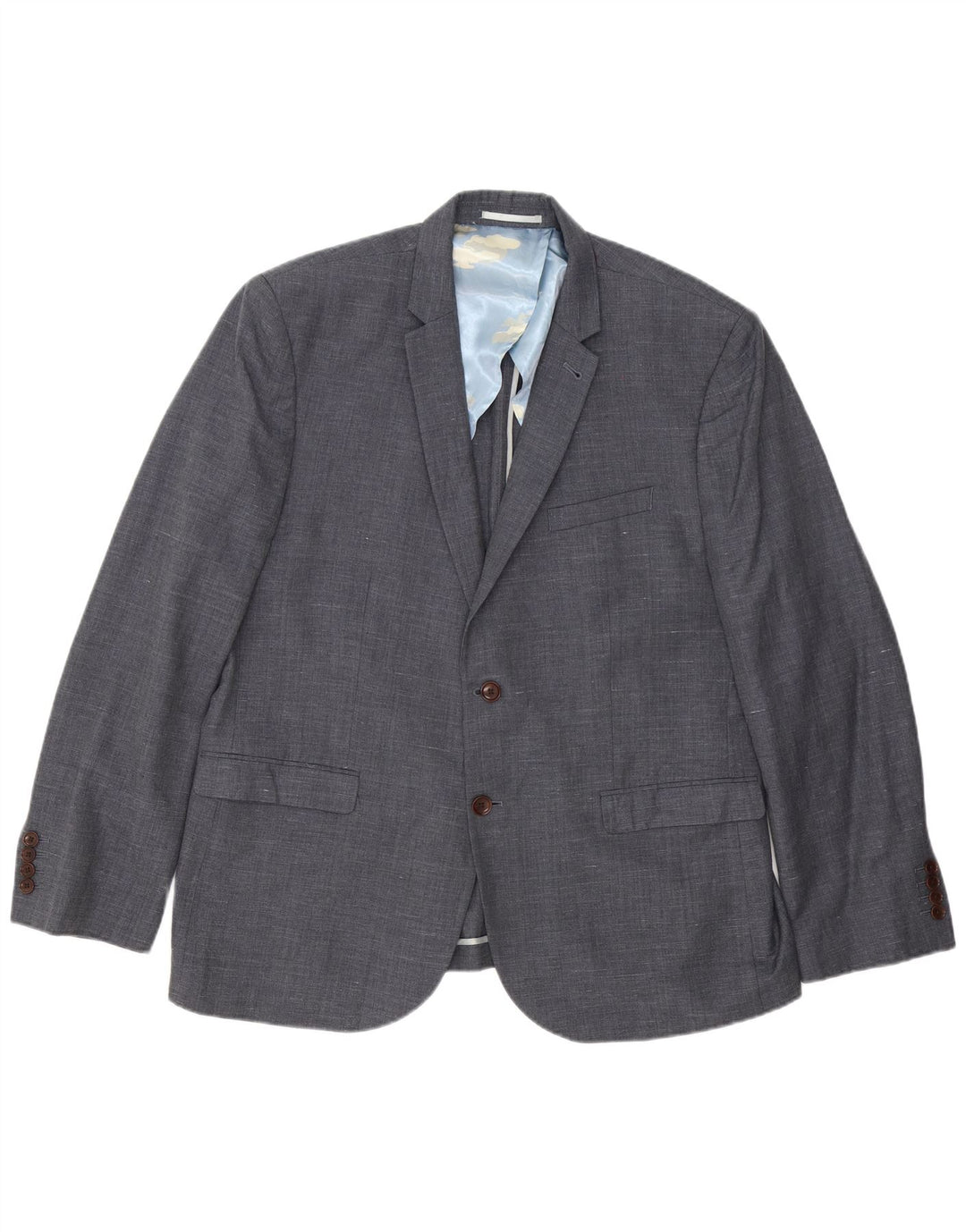 Joules Veste Blazer Slim Fit à 2 Boutons pour Homme UK 48 4XL Gris Laine Mouchetée