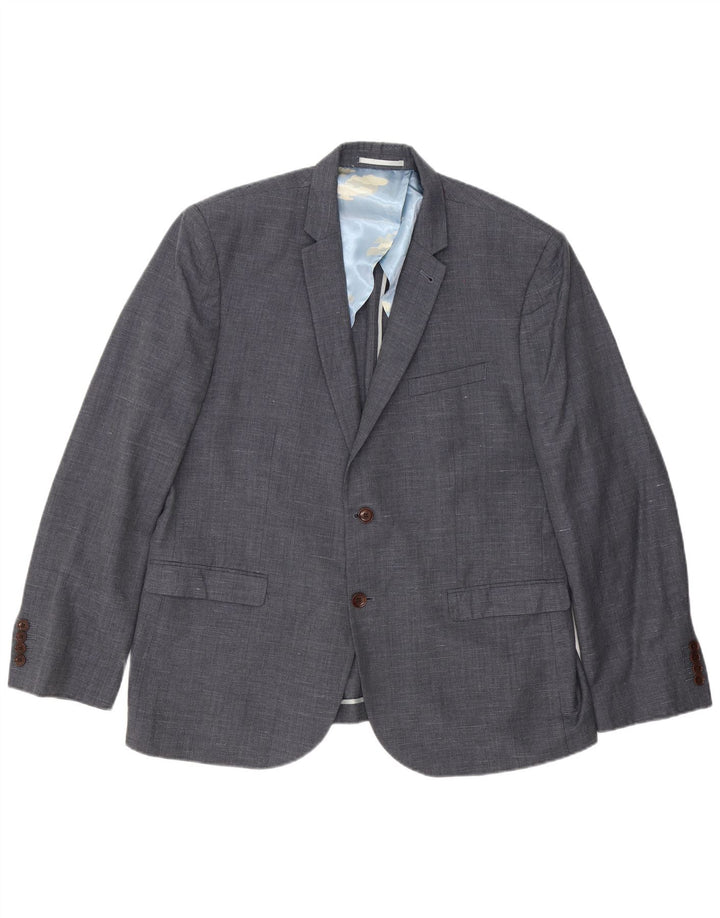 Joules Veste Blazer Slim Fit à 2 Boutons pour Homme UK 48 4XL Gris Laine Mouchetée