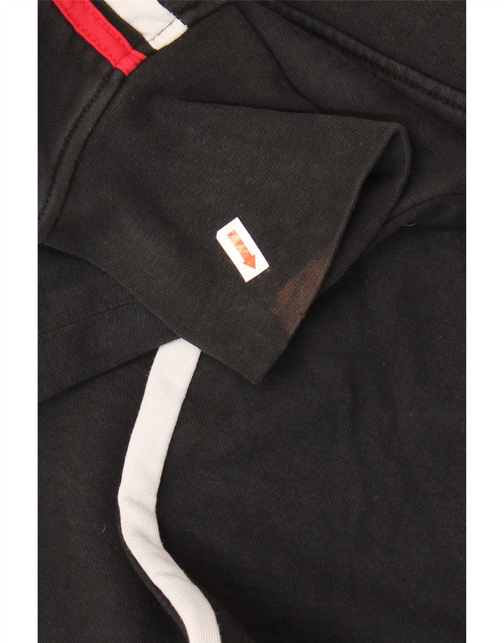 FILA Pull à capuche court graphique pour femme UK 18 XL Coton color block noir