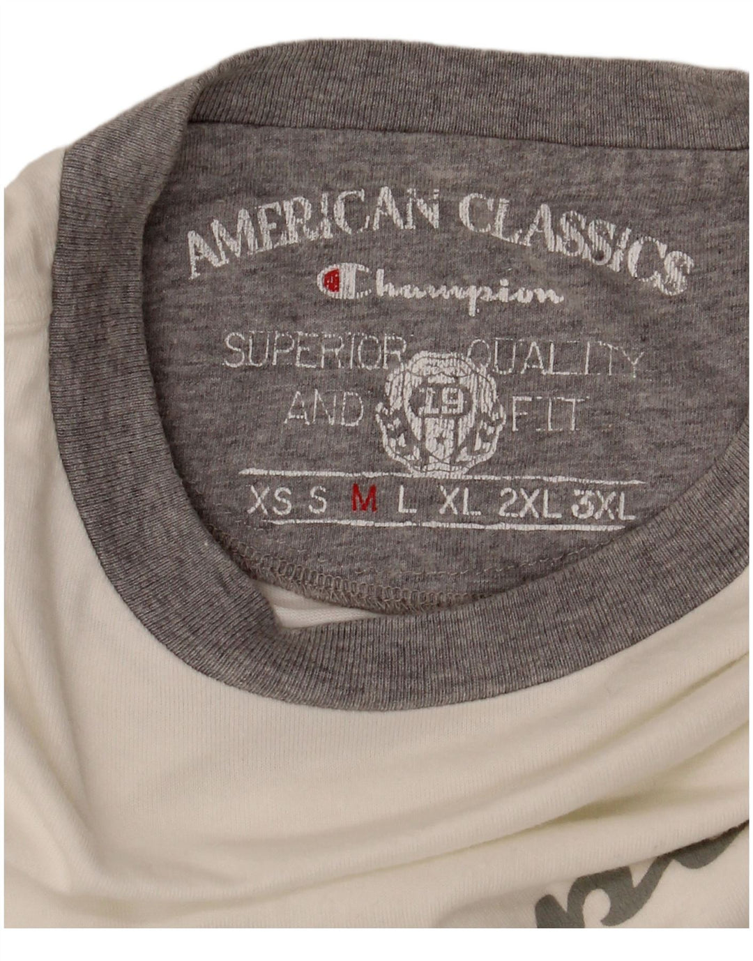 Champion T-Shirt Graphique Homme Blanc Moyen