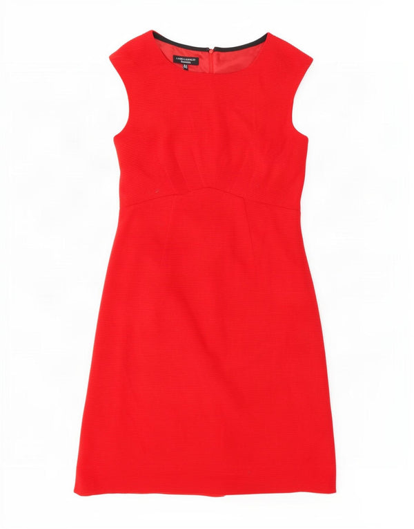 Laura Ashley Robe fourreau sans manches pour femme UK 12 Acrylique rouge moyen
