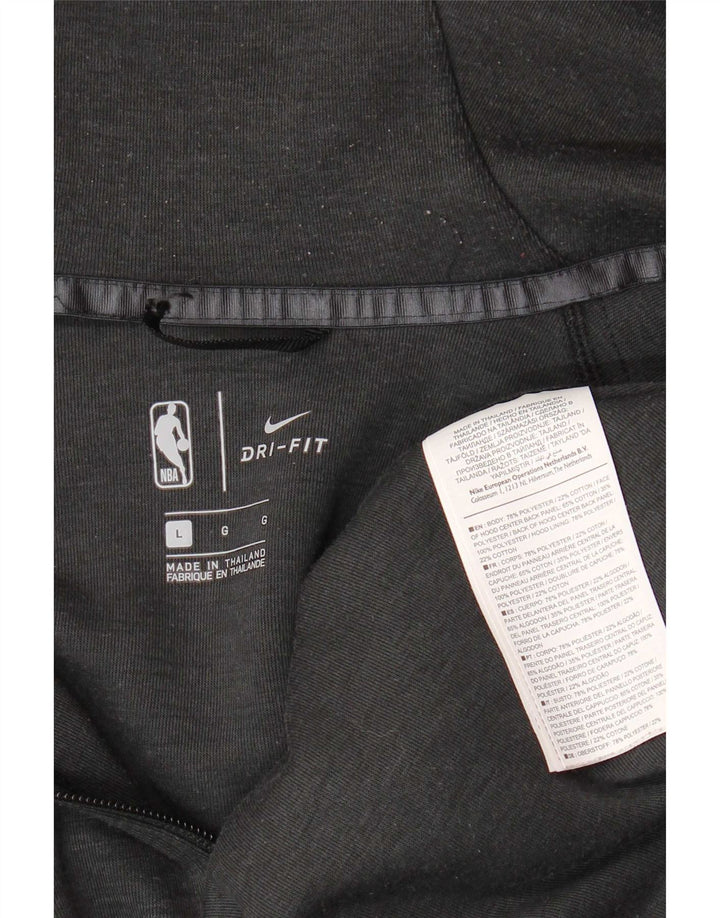 NBA Pull à capuche zippé NBA Graphic pour homme en polyester color block Gris Taille L