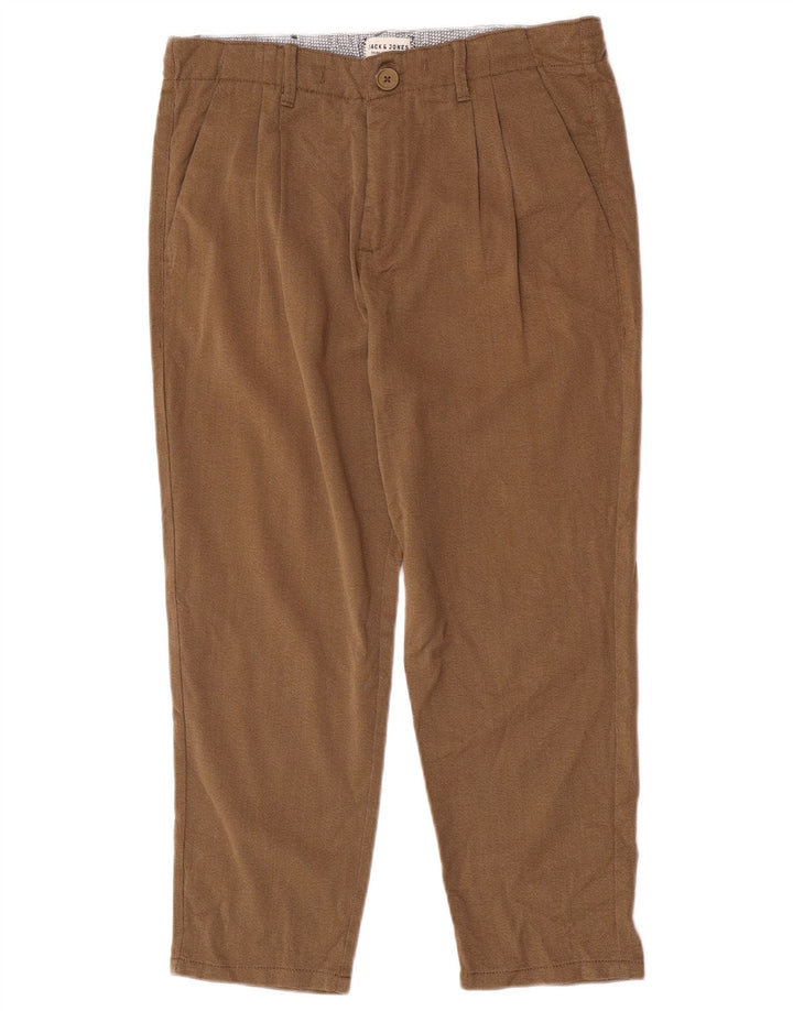 Jack & Jones Pantalon Chino Pegged Homme W30 L23 Marron Polyester