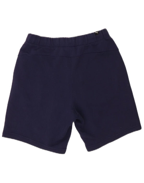 Puma Short de Sport Graphique Homme Bleu Marine Petit