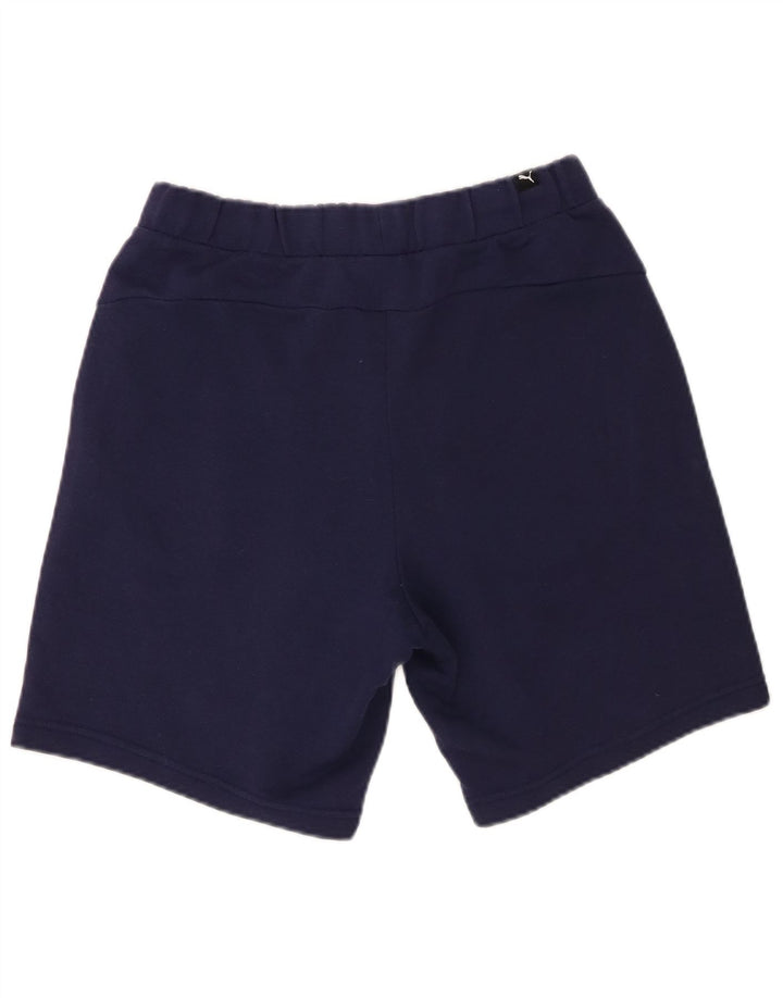Puma Short de Sport Graphique Homme Bleu Marine Petit