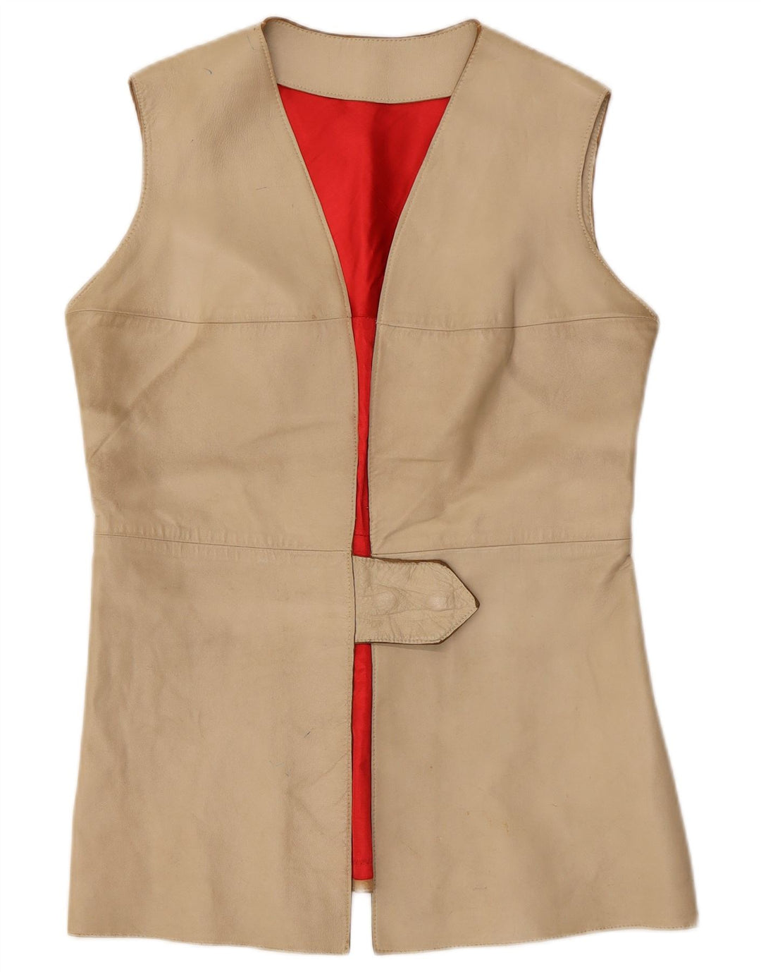 Gilet en cuir femme vintage IT 38 XS Beige