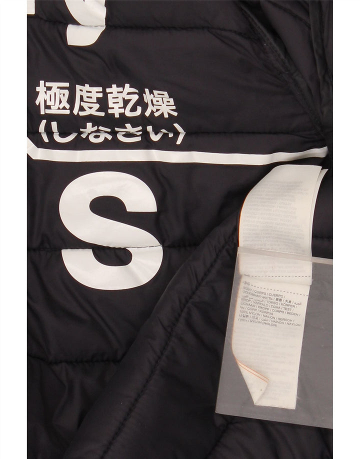 Superdry Veste matelassée pour homme UK 36 Small Bleu marine Nylon