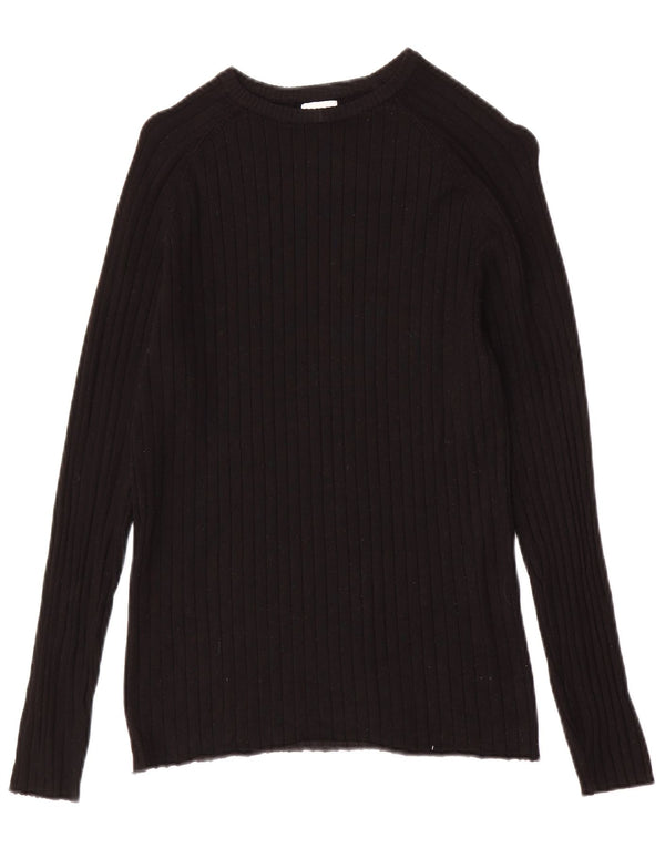 Zara Homme Pull Col Bateau Petit Noir Viscose